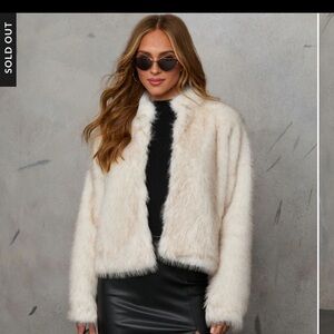 Vici Icy Elegance Faux Furry jacket Small